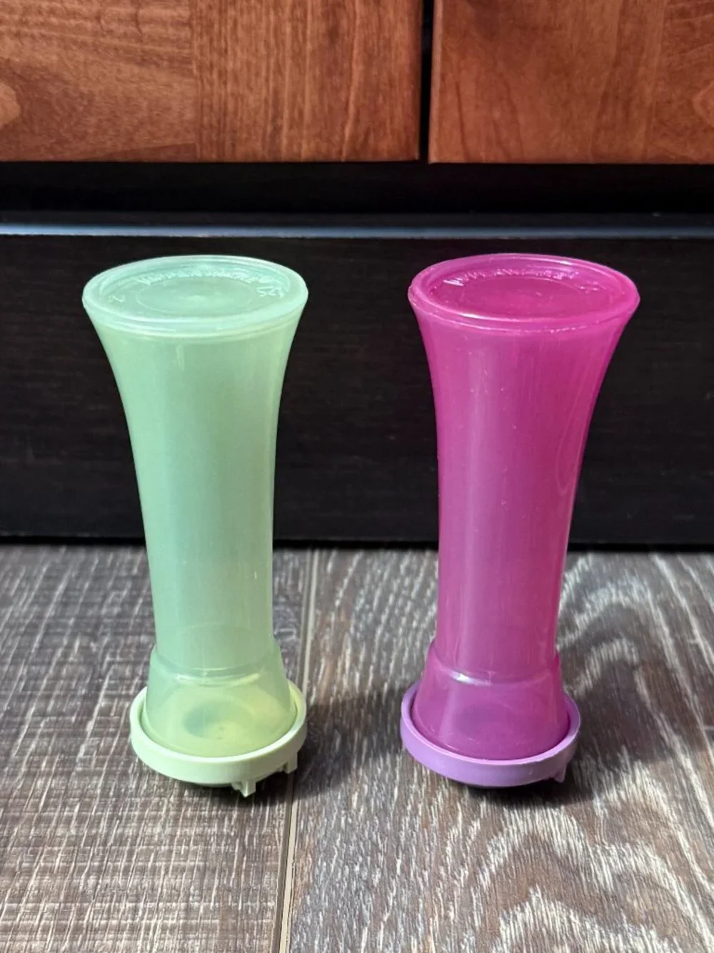 Tupperware Hourglass Mini Salt and Pepper Shakers